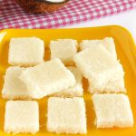 My vegan coconut burfi is super-easy to make but do be warned though, it’s incredibly more-ish! | yumsome.com