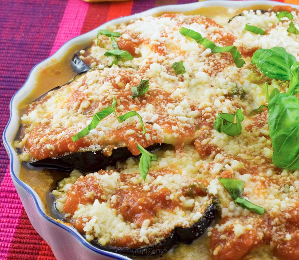 Italian eggplant parmesan