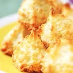 Sweet and moist - chewy on the inside, and crispy on the outside; I can’t think of many cookies which are as easy to make as these vegan coconut macaroons. | yumsome.com