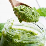 My healthy 5-minute vegan cashew pesto is one of the simplest - and most delicious - things you can make for your pasta. It's also fantastic on baked potatoes, crostini, or even as a dip for chips and other nibbles. | yumsome.com