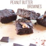 pinterest image - vegan peanut butter and chickpea brownies | yumsome.com