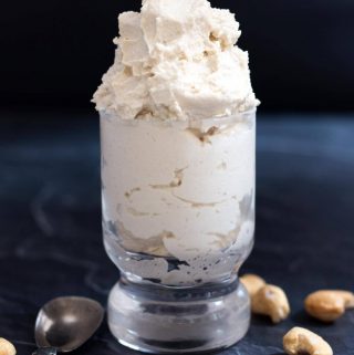No tofu cashew ricotta: four ingredients, four steps, four minutes - boom, we're done! Vegan cheese doesn't get much easier than this. | yumsome.com