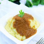 Savoury, comforting, and warming, my make-ahead vegan mushroom gravy is the perfect accompaniment for Thanksgiving and Christmas roast dinners, pies, and mashed potatoes. | yumsome.com