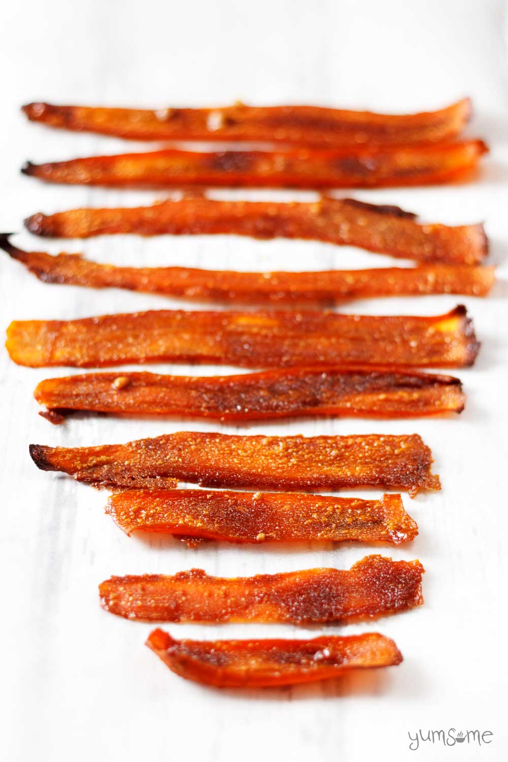yummy vegan carrot bacon | yumsome.com