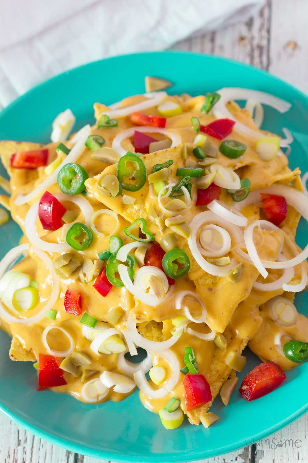 Made with just a handful of staple ingredients, my vegan nacho cheese is creamy and cheesy, with a little bit of a spicy kick. | yumsome.com