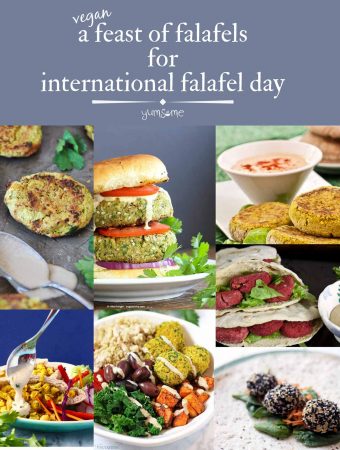 a feast of falafels collage | yumsome.com