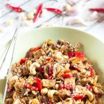 vegan kung pao jackfruit | yumsome.com