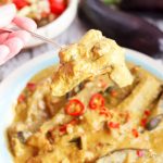 a spoonful of Vegan Burmese curry | yumsome.com