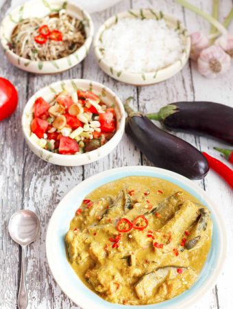 Vegan Burmese eggplant curry | yumsome.com