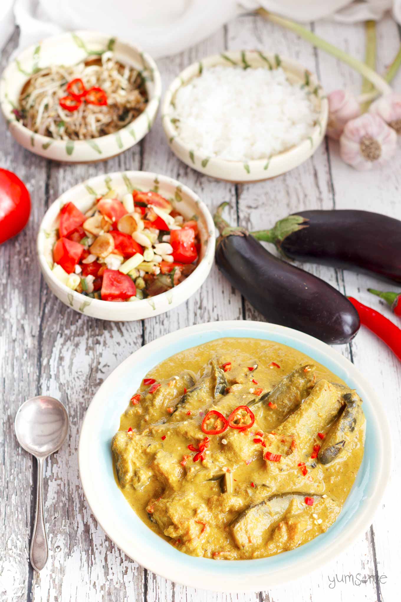 Vegan Burmese eggplant curry | yumsome.com