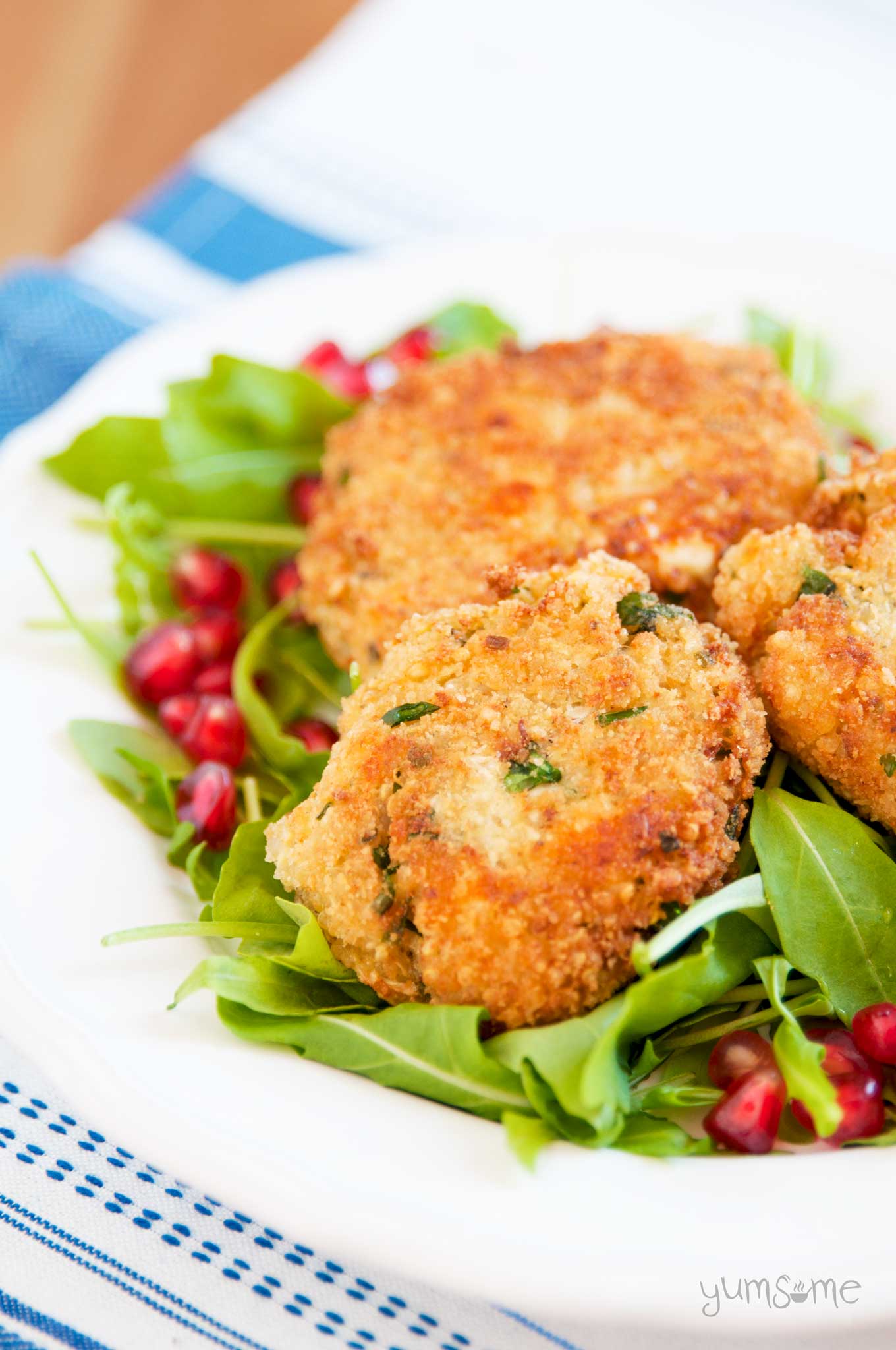 easy quinoa and cheese patties | yumsome.com