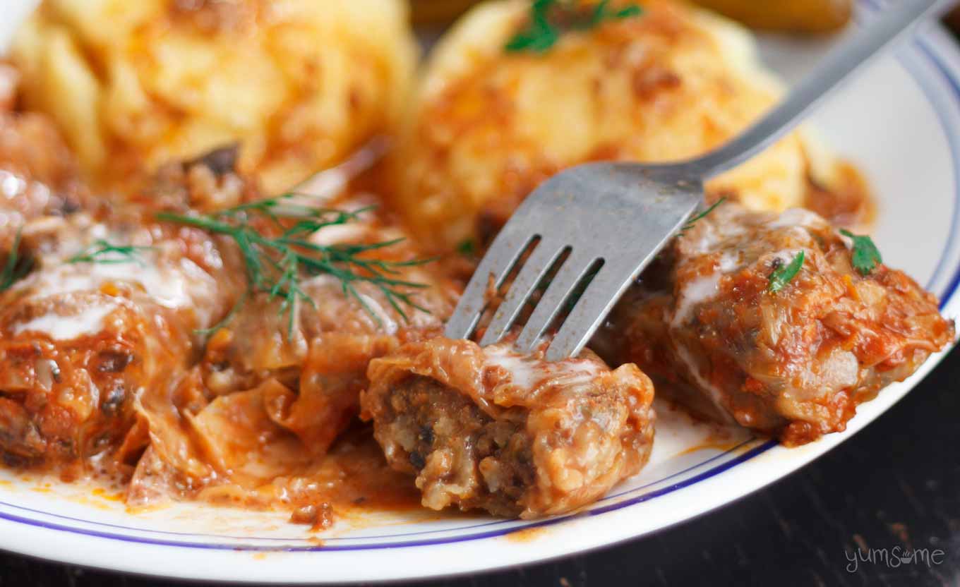 Veganized Romanian Sarmale (Stuffed Cabbage Rolls) yumsome