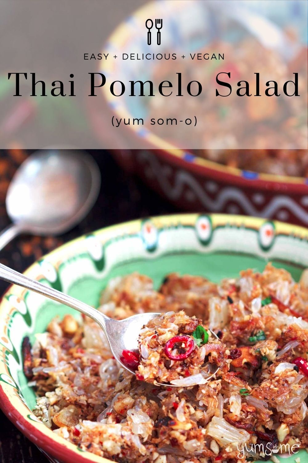 Easy Thai Pomelo Salad (Yum Som-O) [vegan]