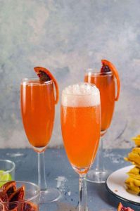 gin + blood orange mimosa