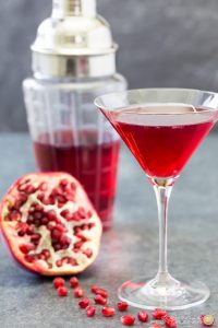 holiday pomegranate martini