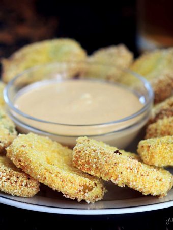 Fried green tomatoes and remoulade.