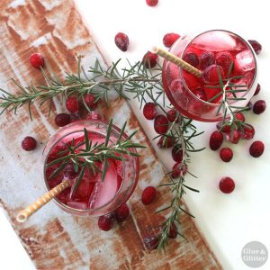 ginger cranberry fizz