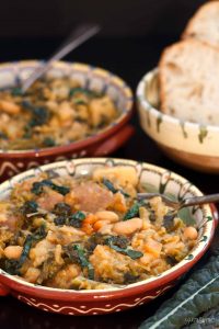 a bowl of vegan ribollita | yumsome.com