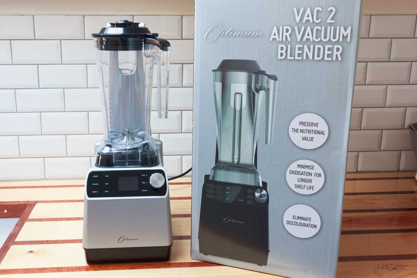 froothie optimum vac2 air vacuum blender with box | yumsome.com