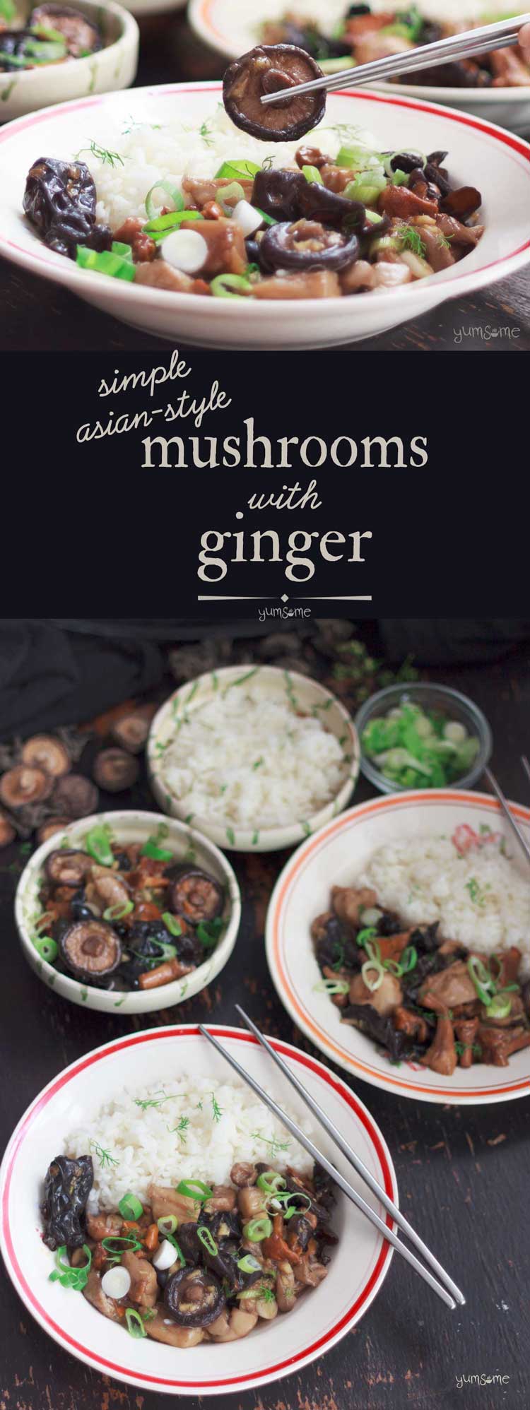 Simple Asian-Style Mushrooms With Ginger | yumsome