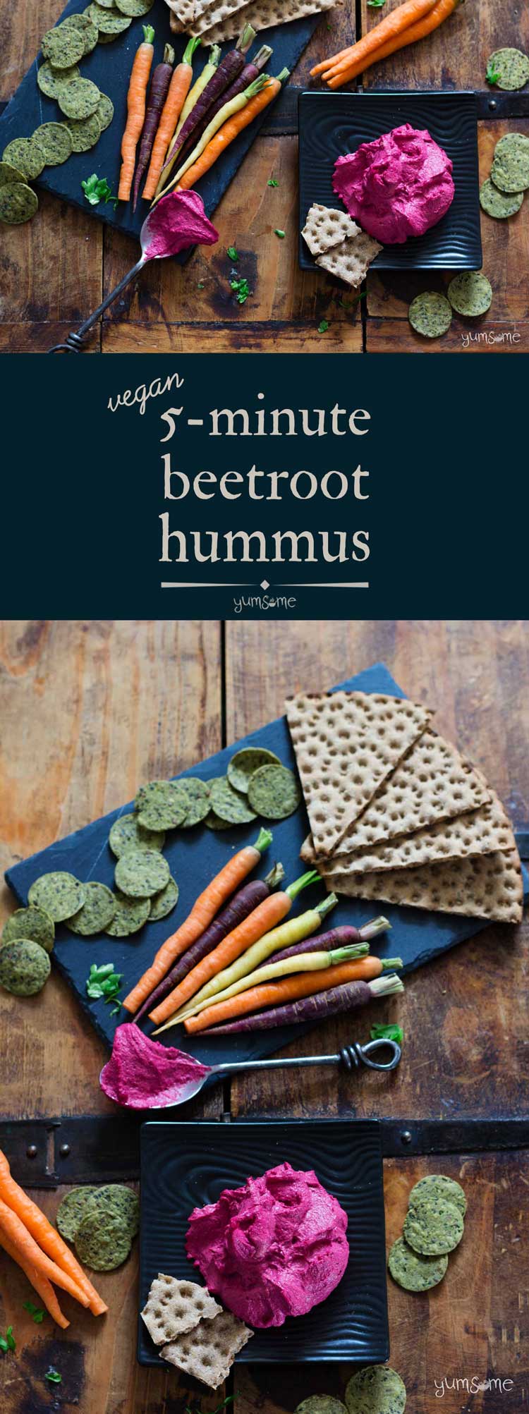 Simple 5-Minute Beetroot Hummus
