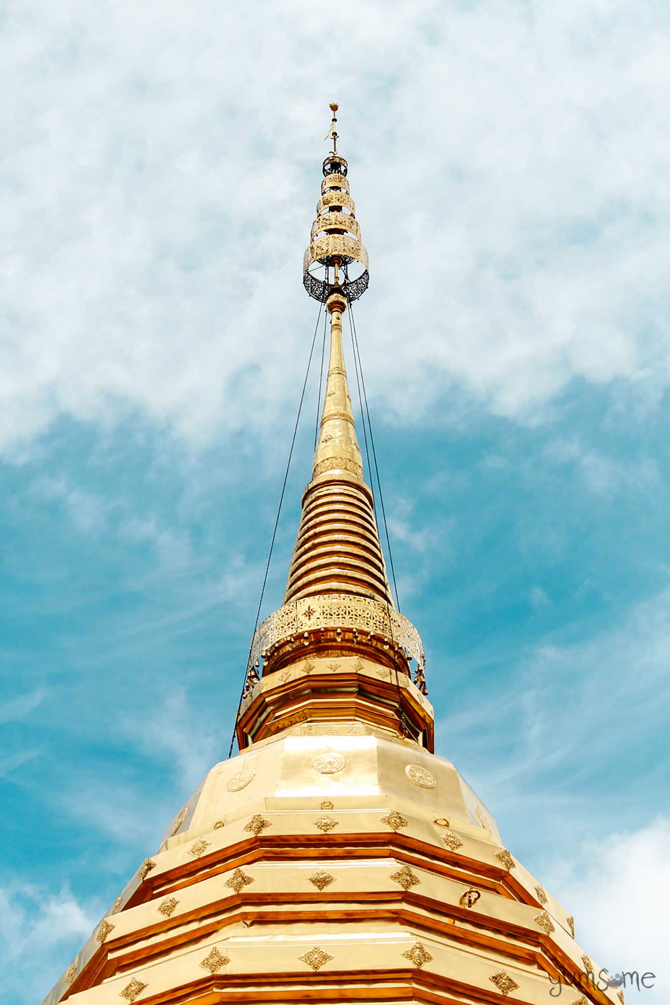 The pinnacle of the chedi at Wat Phra That Doi Suthep.