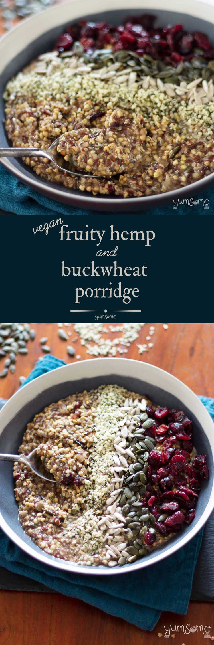 Vegan Fruity Hemp and Buckwheat Porridge