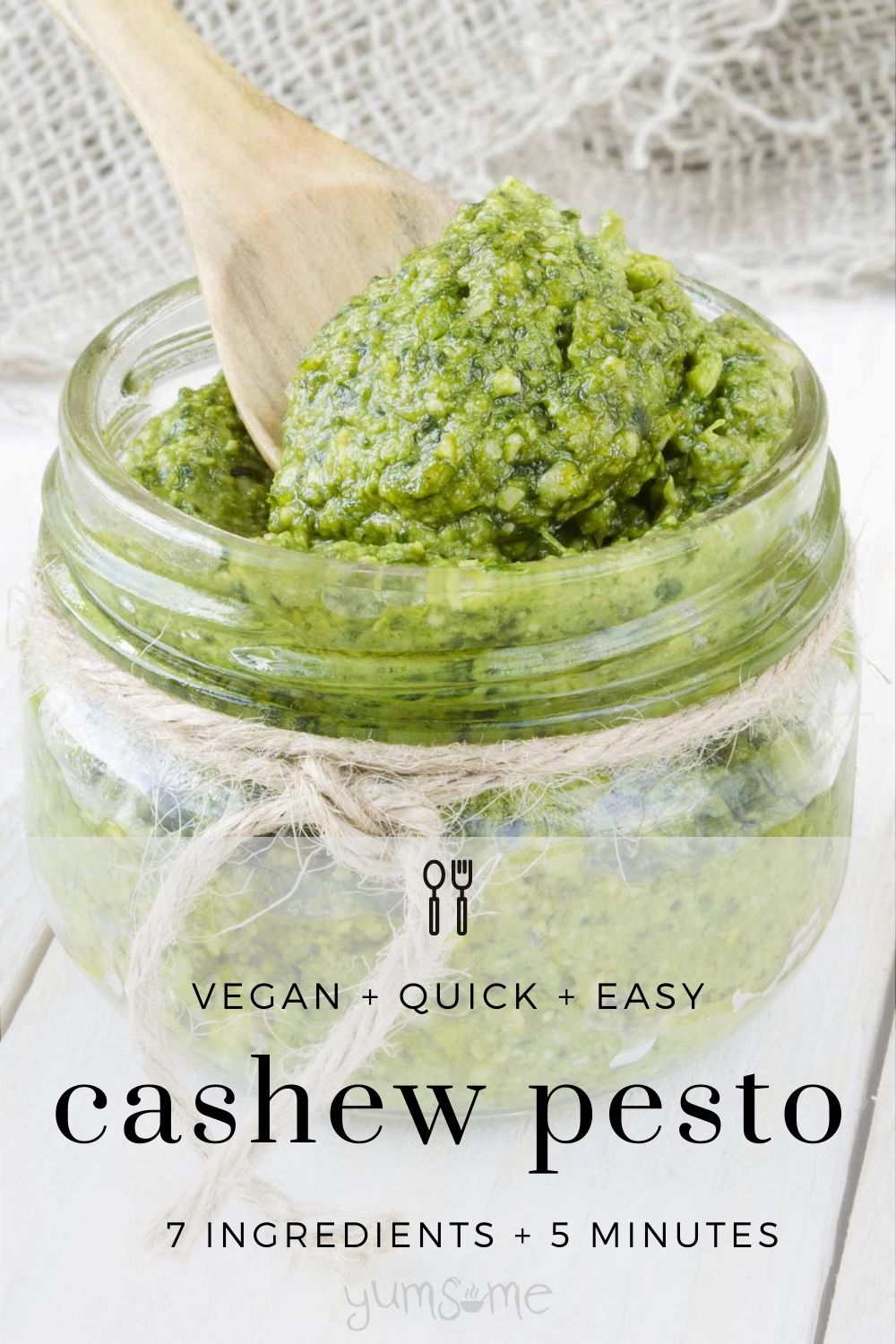 5-Minute Vegan Cashew Pesto