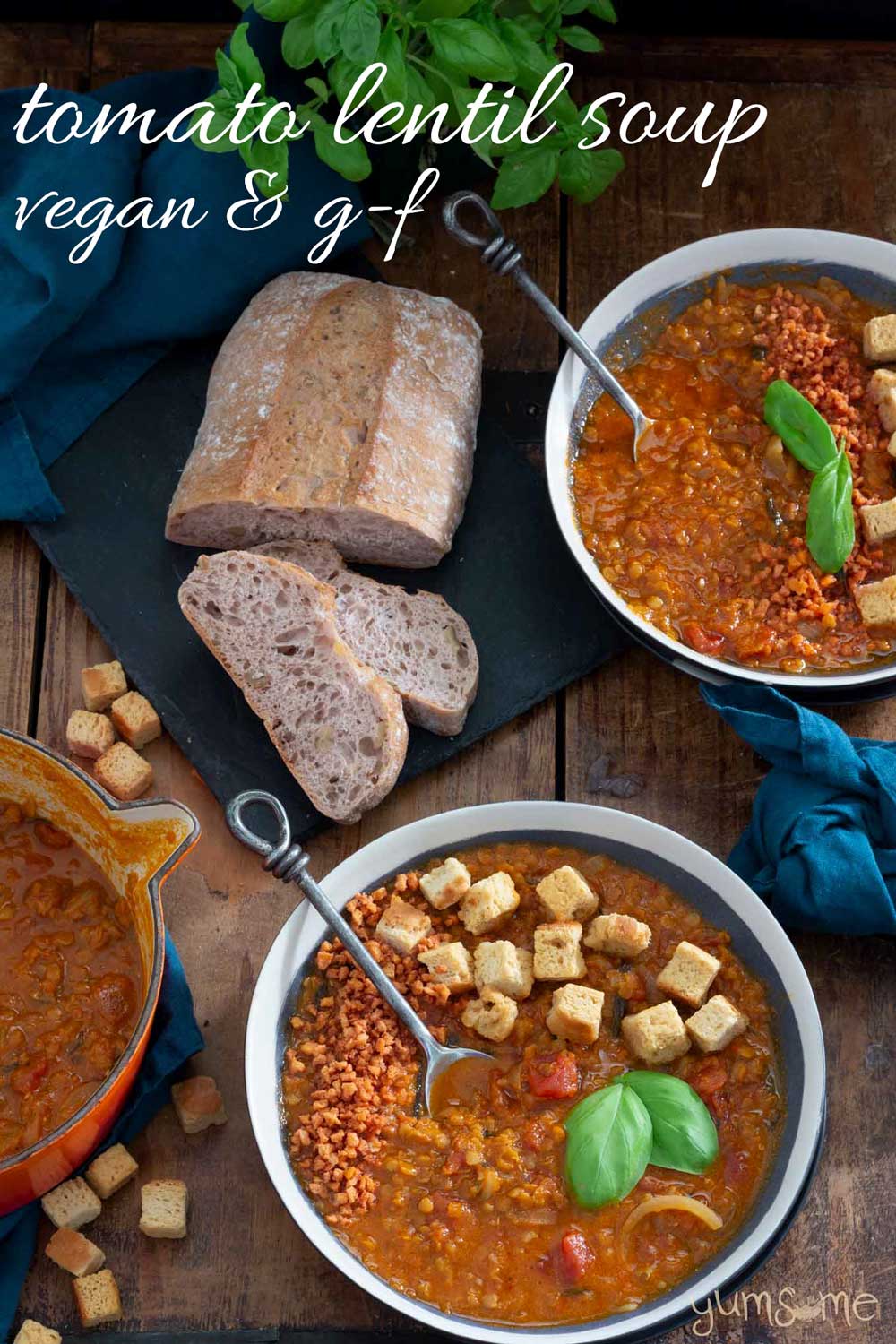 Easy Crockpot Tomato Lentil Soup